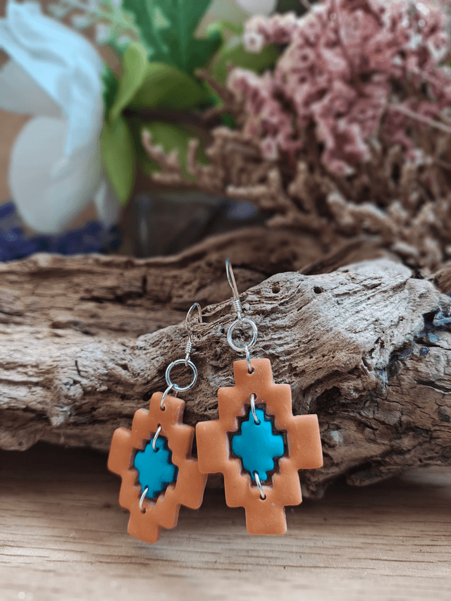 Aztec horizon earrings 