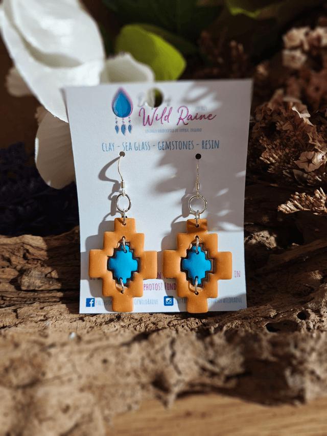 Aztec horizon earrings 
